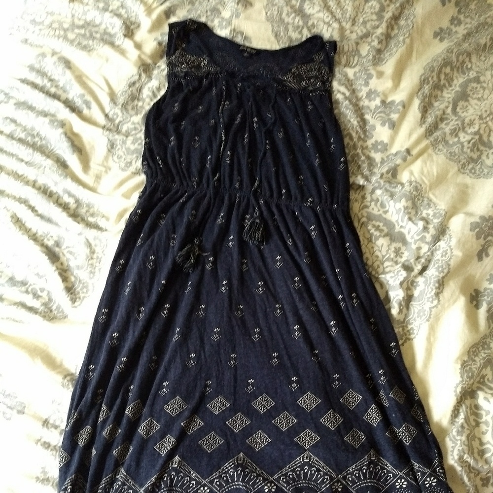 Lucky Brand Navy Paisley Dress